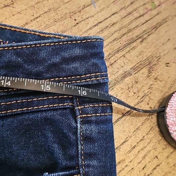 Vera Wang Blue Skinny Ankle Jeans Size 10 - Picture 5 of 10